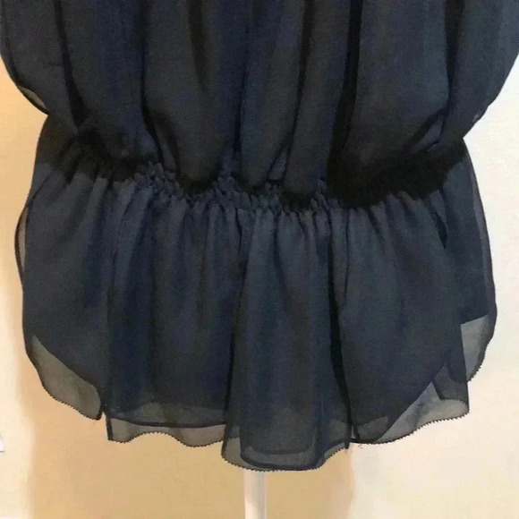 Chic Black Ruffled Halter Top - Picture 9 of 9